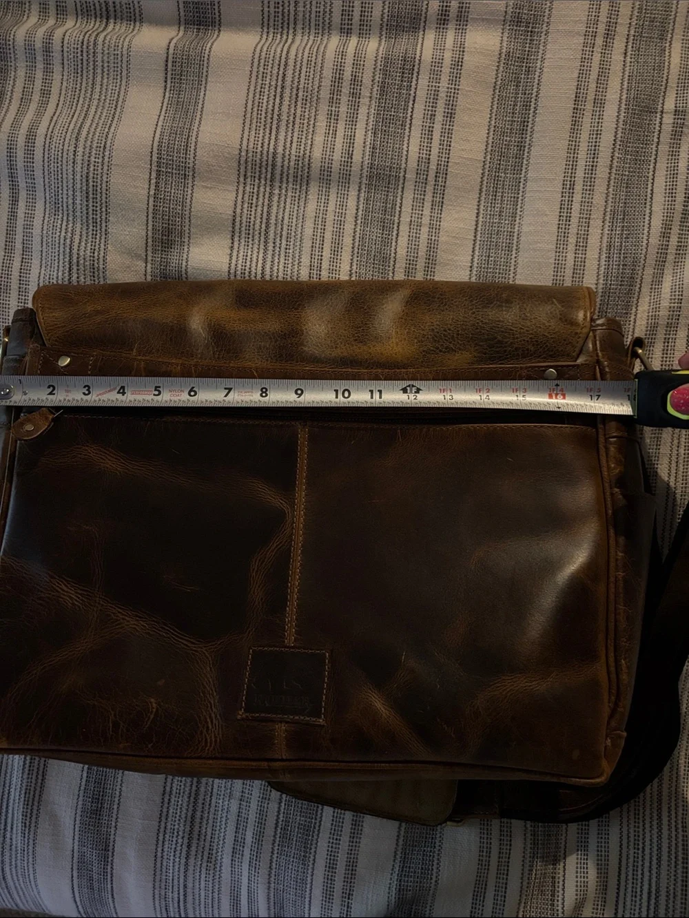 KASILOF Messenger Kodiak Leather Bag